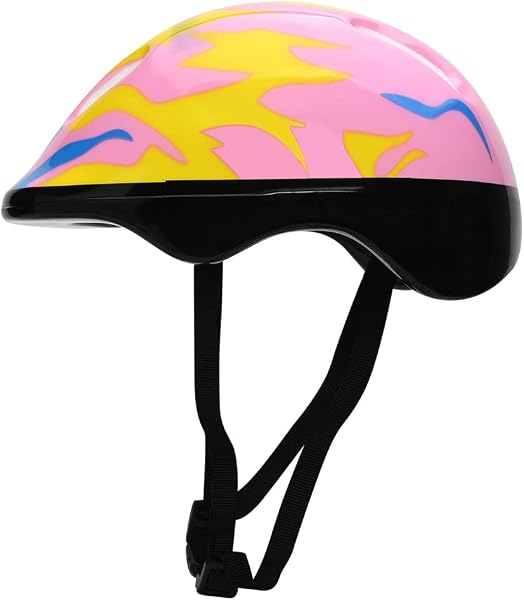 Capacete Rosa Chamas Mimo Style